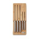 Комплект ножове с поставка 5 бр. от неръждаема стомана Elevate Bamboo – Joseph Joseph