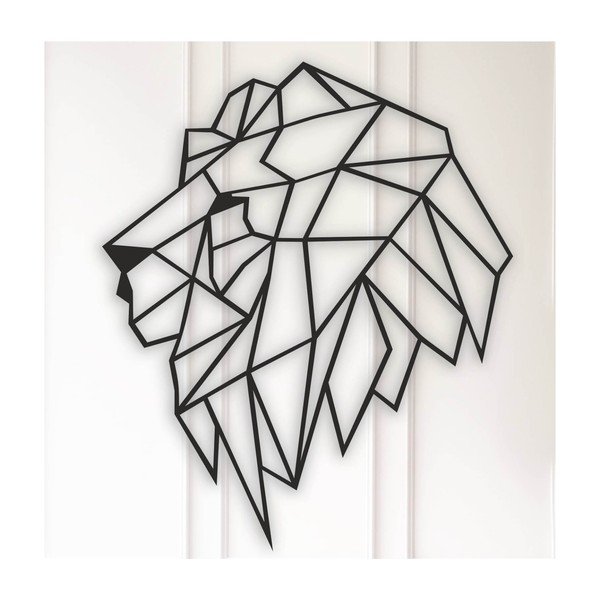 Черна декорация за стена Lion - Unknown