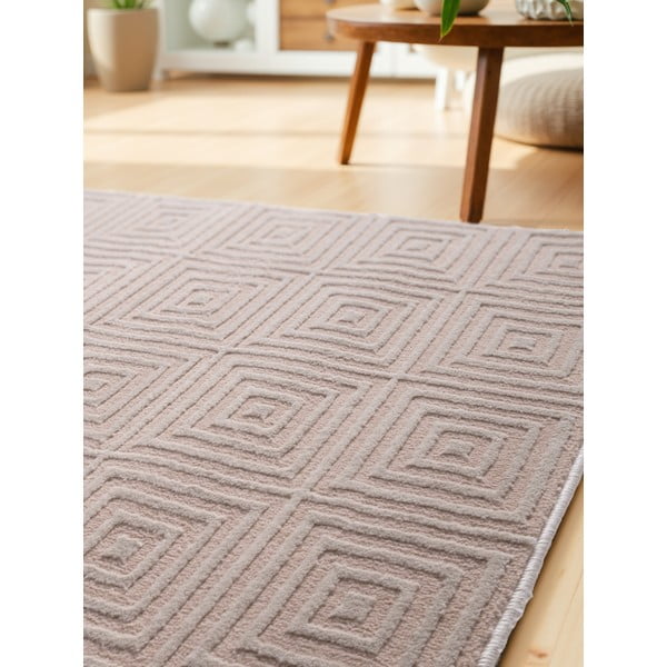 Бежова пътека 80x240 cm Perles Tourmaline – Elle Decoration-image-3