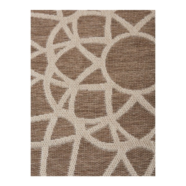 Кафяв килим за открито , ø 194 cm Tondo - Floorita-image-2