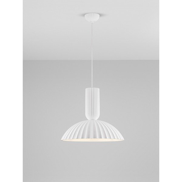 Бяло каменно висящо осветително тяло ø 50 cm Ammos – Nova Luce-image-4