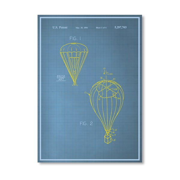 Plakát Parachute, 30x42 cm