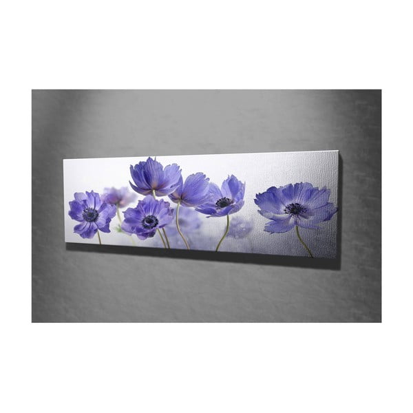 Живопис върху платно Виолетово, 80 x 30 cm - Majestic-image-1