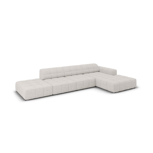 Светлосив ъглов диван (десен ъгъл) Chicago - Cosmopolitan Design-image-3