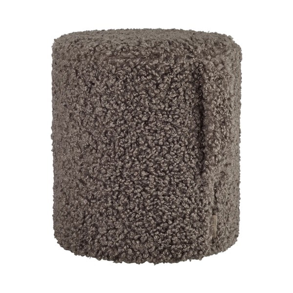 Тъмнокафява табуретка от прежда с примки от букле Teddy – Blomus