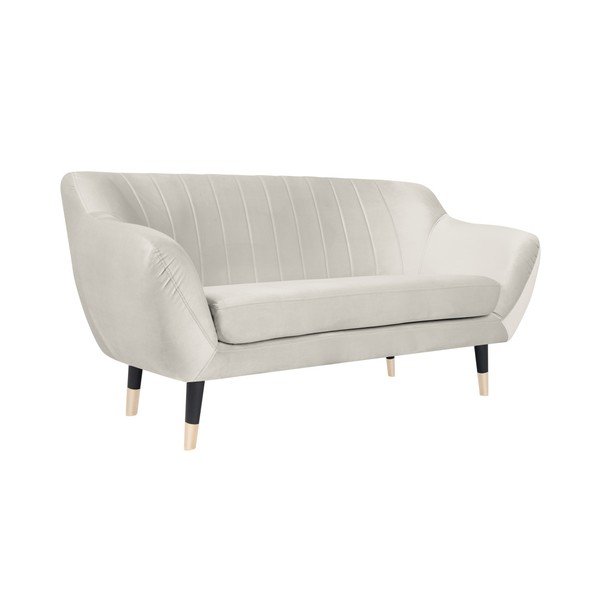 Кремав диван с черни крачета Mazzini Sofas Benito, 158 cm-image-2