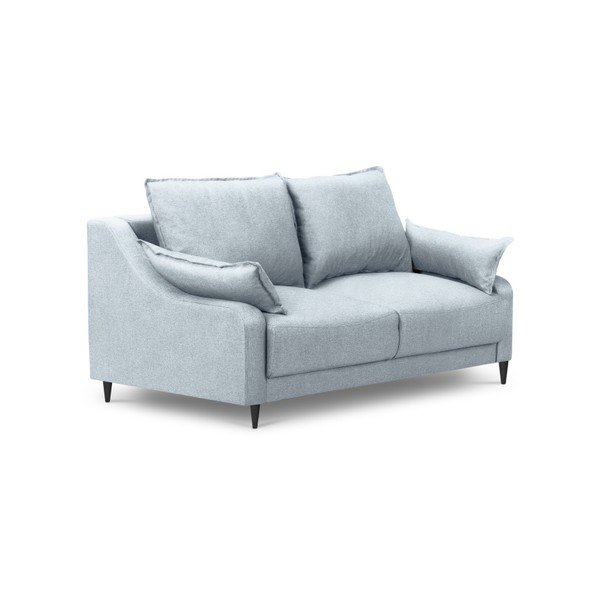 Диван от светлосиньо кадифе Ancolie, 150 см - Mazzini Sofas-image-2