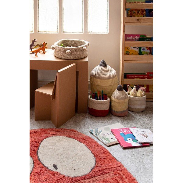 Текстилна детска кошница за играчки ø 25x45 cm Pencil Large – Lorena Canals-image-4