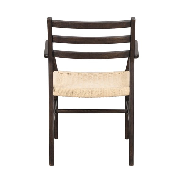 Трапезен стол естествен/тъмнокафяв Harlan – Rowico-image-4