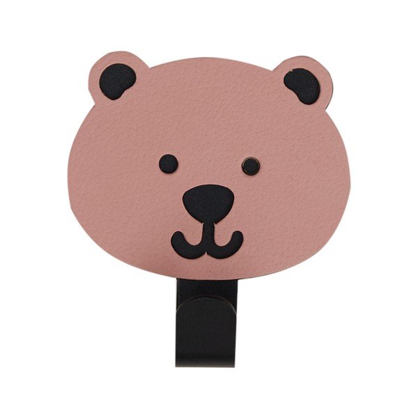 Розова стоманена кука без пробиване Bear Nupo – LIND DNA