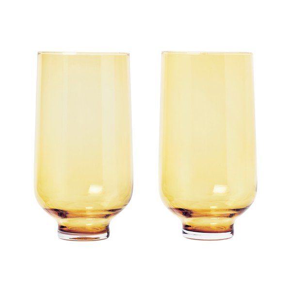 Комплект от 2 жълти чаши Flow, 400 ml - Blomus-image-2