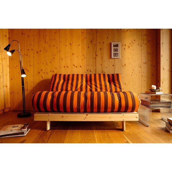 Оранжев/кафяв сгъваем диван 140 cm Roots – Karup-image-4