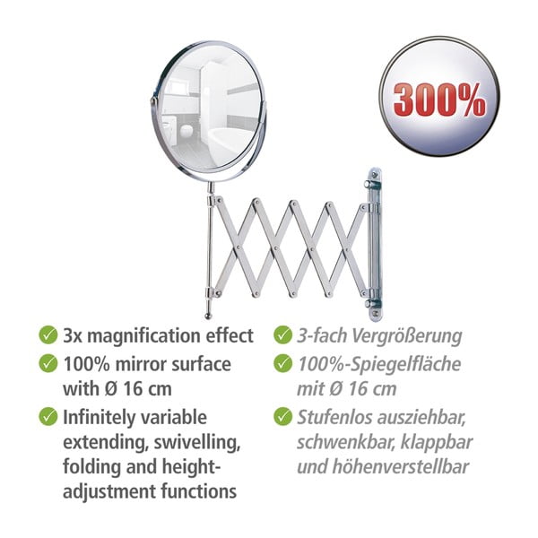 Козметично увеличително огледало (3x) ø 17 cm Exclusive – Wenko-image-4