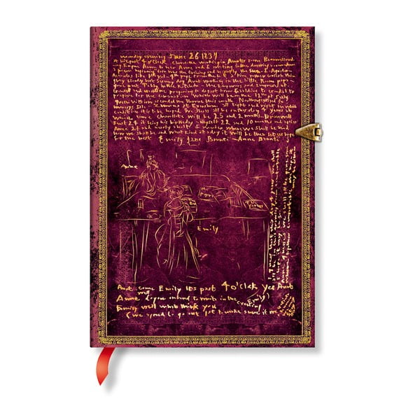 Тетрадка без подвързия с твърди корици Сестрите Бронте, 13 x 18 cm - Paperblanks