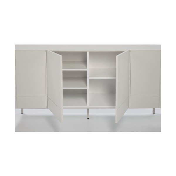 Сив и бял скрин с чекмеджета Linea - Teulat-image-1