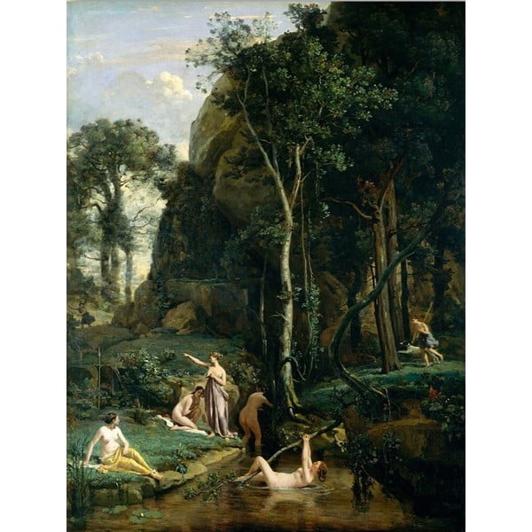 Живопис - репродукция 70x100 cm Camille Corot - Wallity