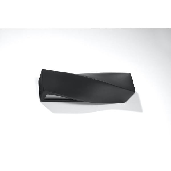 Черна керамична стенна лампа Taurus - Sollux-image-3