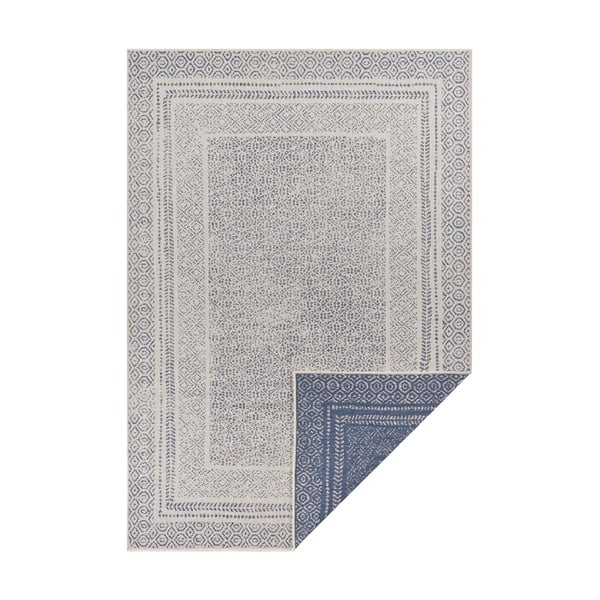 Синьо-бял килим на открито Берлин, 80 x 150 cm - Ragami