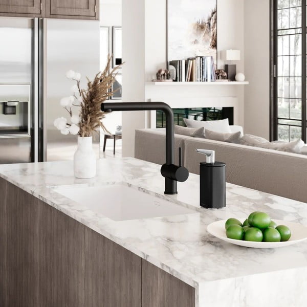 Дозатор за сапун от матова черна стомана 295 ml - simplehuman-image-1