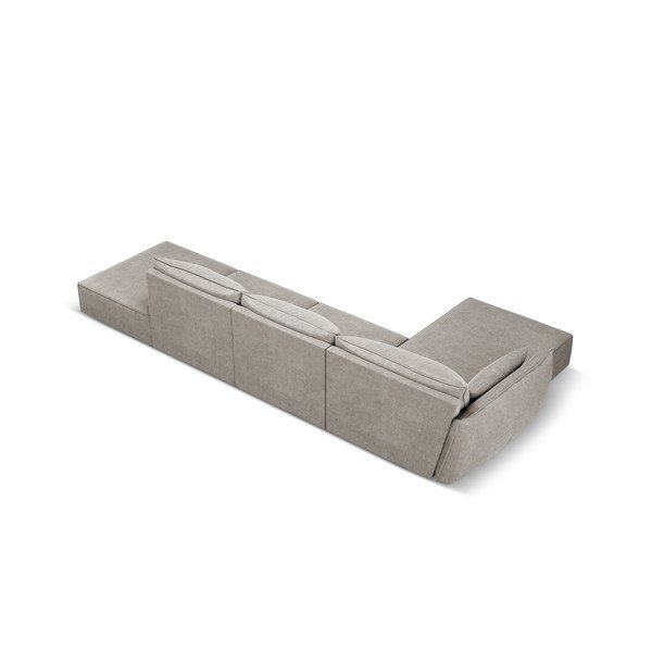 Светлосив ъглов диван (ляв ъгъл) Vanda - Mazzini Sofas-image-3