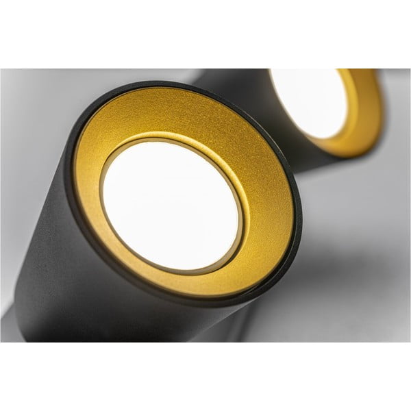 Черно осветително тяло за таван с метален абажур 9x31 cm Elli – GTV-image-1