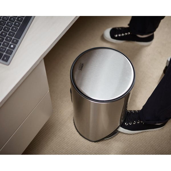 Кошче за боклук с педал от неръждаема стомана в блестящо сребрист цвят 10 l Arc – Joseph Joseph-image-4