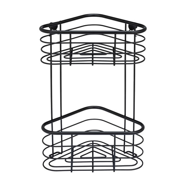 Черен ъглов рафт за душ Trestina, 25 x 35 cm - Wenko-image-3