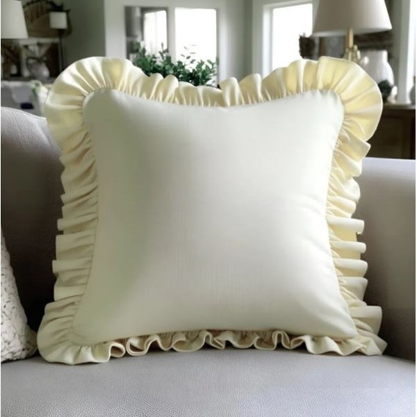 Калъфка за възглавница със смес от памук 40x40 cm Ruffled – Mila Home