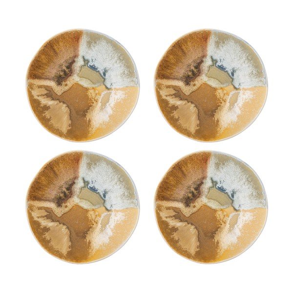 Кремави глинени купички в комплект от 4 бр. 625 ml Lacey – Bloomingville-image-2