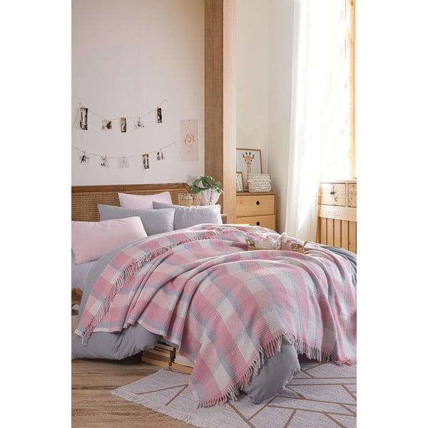 Розово покривало за легло 180x220 cm Warm Soft – Mijolnir-image-3