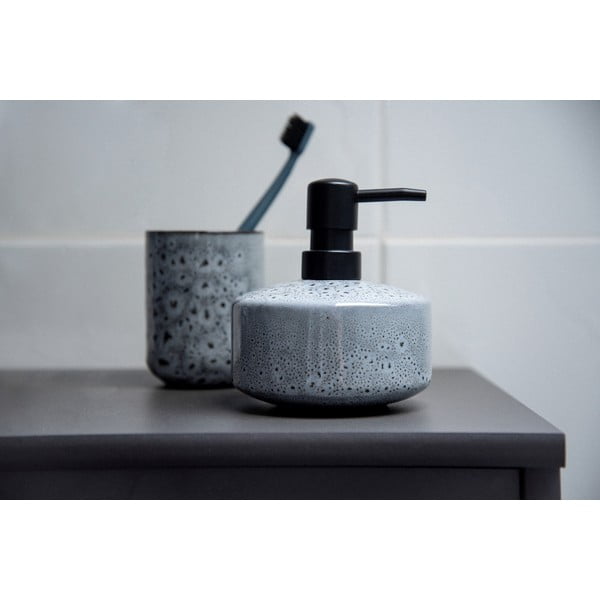 Сива керамична чаша за четки за зъби Oviedo - Wenko-image-3