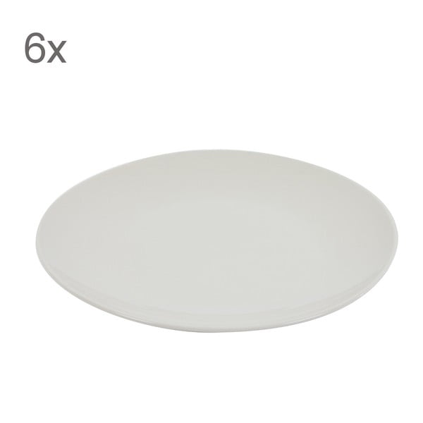Sada 6 talířů Kaleidos 27 cm, bílá