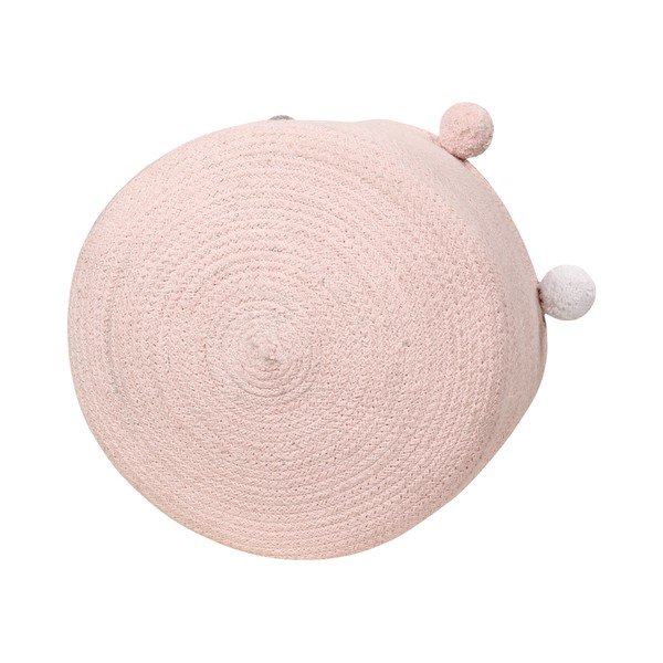 Светлорозова текстилна детска кошница за играчки ø 30x30 cm Bubbly – Lorena Canals-image-4