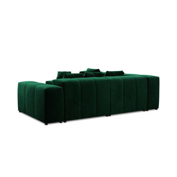 Ъглов диван от зелено кадифе (променлива) Rome Velvet - Cosmopolitan Design-image-4