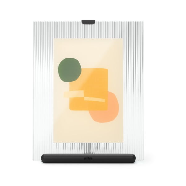 Черна стъклена стояща рамка 16x20 cm Flute – Umbra