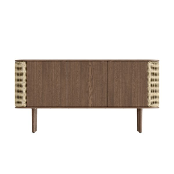 Нисък скрин с дъбов декор в естествено кафяво 150x75 cm Treasures - UMAGE-image-3