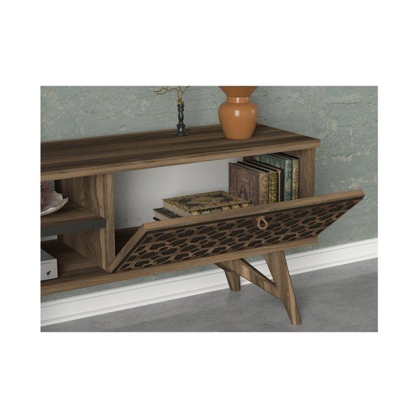 Телевизионен скрин с чекмеджета от орехово дърво Fina - Tera Home-image-4