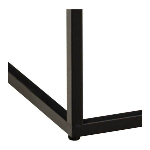 Черна масичка за кафе с плот от имитация на мрамор 60x60 cm Barossa – Actona-image-3