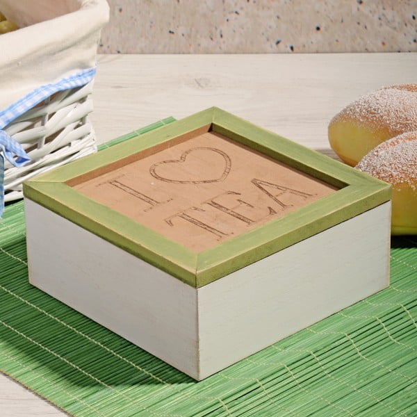 Бамбукова кутия за чай с 4 отделения Herbal - Unknown