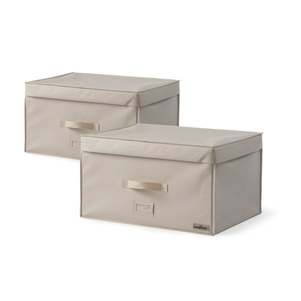 Комплект от 2 кутии за съхранение на дрехи Куфари, 150 л Family - Compactor-image-2