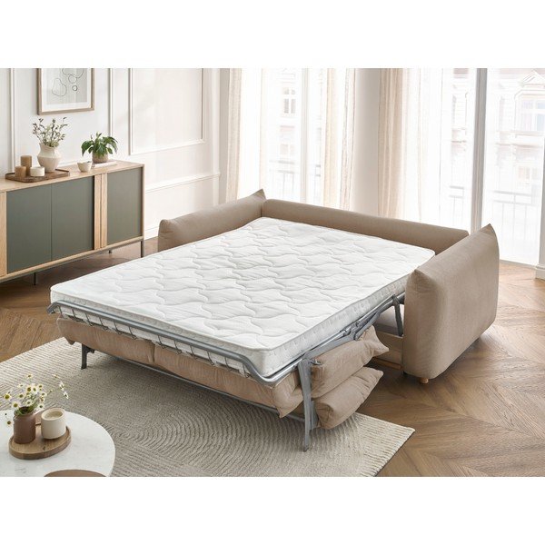 Бежов сгъваем диван 214 cm Ernest – Bobochic Paris-image-1