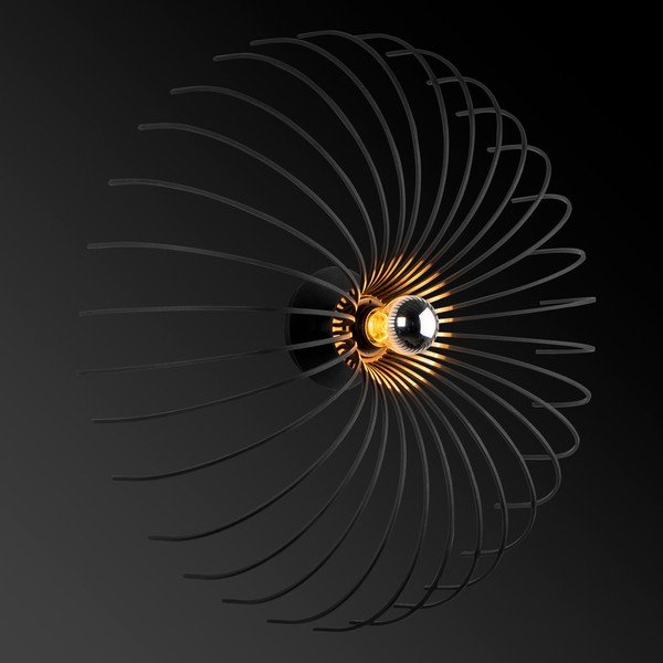 Черна стенна лампа Aspendos, ø 56 cm - Opviq lights-image-4