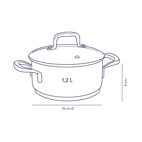 Съд от неръждаема стомана с капак, ø 16 cm Flavoria - Kela-image-2