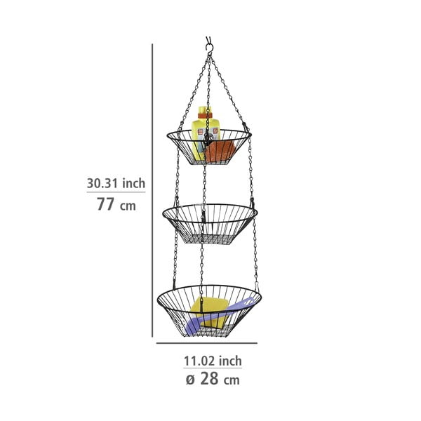 Метална висяща кошница за плодове Trio – Wenko-image-2
