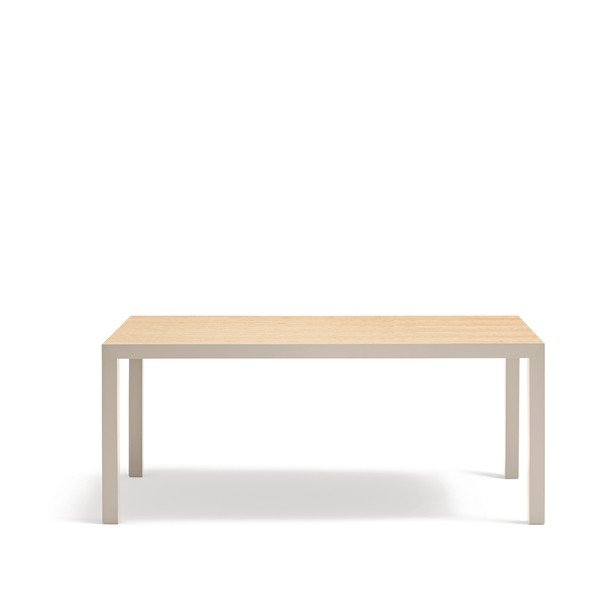 Трапезна маса с дъбова дървена плоскост 75x180 cm Alma – Teulat