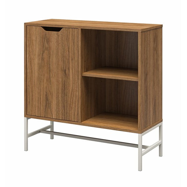 Шкаф за книги в орех 76x76 cm Modline - Støraa-image-2