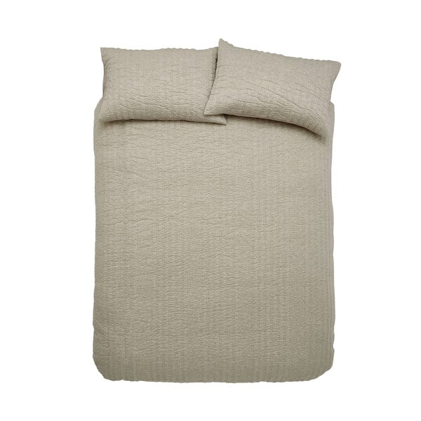 Бежово двойно удължено спално бельо 230x220 cm Tamba Stripe – Pineapple Elephant