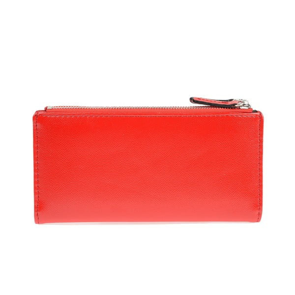 Червен портфейл от изкуствена кожа , 10,5 x 19 cm - Carla Ferreri