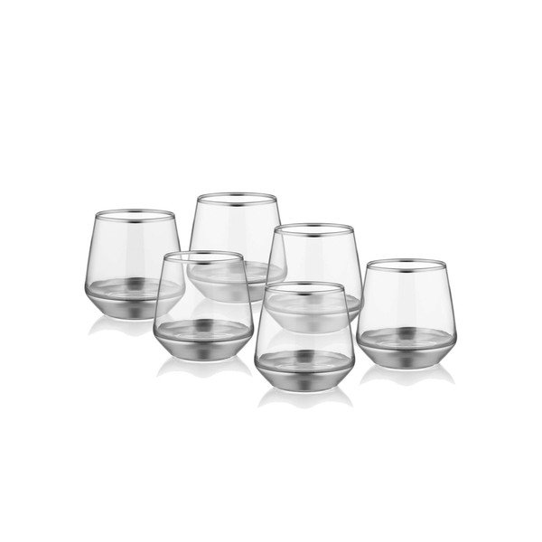 Комплект от 6 чаши Silver, 257 ml Glam - Mia-image-1