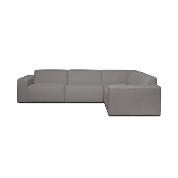 Сив ъглов диван (десен ъгъл) Roxy - Scandic